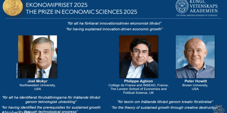 উদ্ভাবননির্ভর প্রবৃদ্ধি তত্ত্বে নোবেল পেলেন মকির, এগিওন ও হুইট