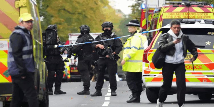 Manchester synagogue attack leaves two dead, police claim the incident as terrorism