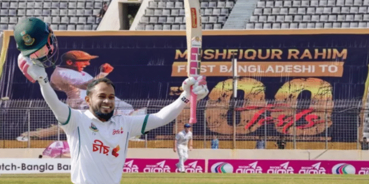 শততম টেস্টে সেঞ্চুরি করে ইতিহাস গড়লেন মুশফিকুর রহিম