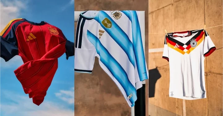 বিশ্বকাপ সামনে রেখে আর্জেন্টিনা-জার্মানিসহ ২২ দেশের জার্সি উন্মোচন করল অ্যাডিডাস