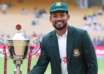 ২০২৭ পর্যন্ত টাইগারদের টেস্ট অধিনায়ক শান্ত