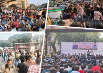 আইজিপিকে অপসারণ ও গ্রেফতারের দাবিতে শাহবাগ অবরোধ, যমুনা ঘেরাওয়ের হুঁশিয়ারি