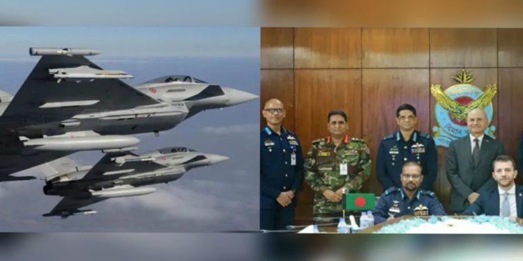 বাংলাদেশ বিমান বাহিনীকে ইউরো ফাইটার টাইফুন সরবরাহে ইতালির সঙ্গে সম্মতিপত্র সই