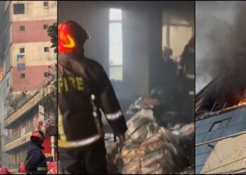 বাবুবাজারে বহুতল ভবনে ভয়াবহ অগ্নিকাণ্ড: ১৭ জনকে অক্ষত অবস্থায় উদ্ধার করল ফায়ার সার্ভিস