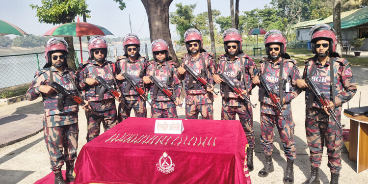 সুনামগঞ্জ সীমান্তে উচ্চ ক্ষমতাসম্পন্ন ২৪টি ডেটনেটর উদ্ধার: নাশকতার ছক বানচাল করল বিজিবি