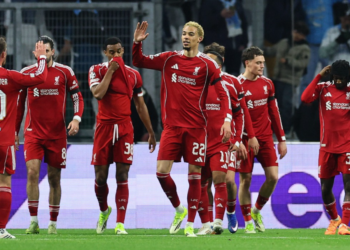 মার্সেইকে উড়িয়ে দিয়ে চ্যাম্পিয়ন্স লিগে চতুর্থ স্থানে লিভারপুল