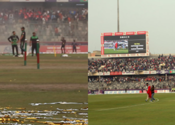 হেলিকপ্টারে চড়ে মাঠে এলো বিপিএলের ট্রফি