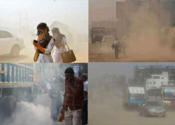 আবারও বায়ুদূষণের শীর্ষে ঢাকা