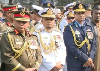 খালেদা জিয়ার জানাজায় তিন বাহিনী প্রধান