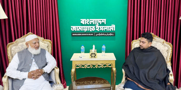 জামায়াত আমিরের সঙ্গে নাহিদ ইসলামের সাক্ষাৎ