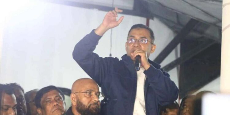 সিলেট থেকে আনুষ্ঠানিকভাবে নির্বাচনী প্রচার শুরু করলেন তারেক রহমান