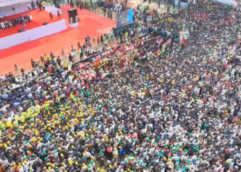 সিলেটে বিএনপির নির্বাচনী জনসভা চলছে