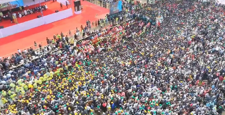 সিলেটে বিএনপির নির্বাচনী জনসভা চলছে