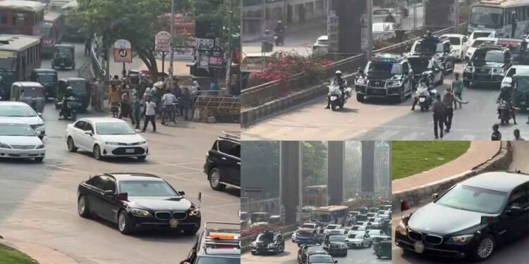 কারওয়ান বাজার সিগন্যালে আটকে গেল রাষ্ট্রপতির গাড়িবহর
