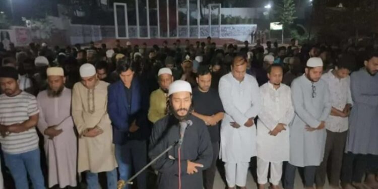 কক্সবাজার ইরানী নেতা আয়াতুল্লাহ খামেনির গায়েবানা জানাজা