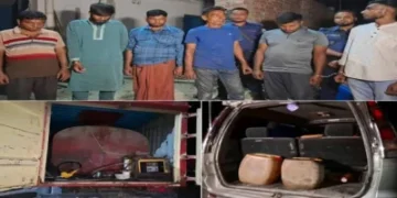 অ্যাম্বুলেন্সে তেল পাচারে ৭ জন আটক, সাড়ে ৪ হাজার লিটার জ্বালানি জব্দ