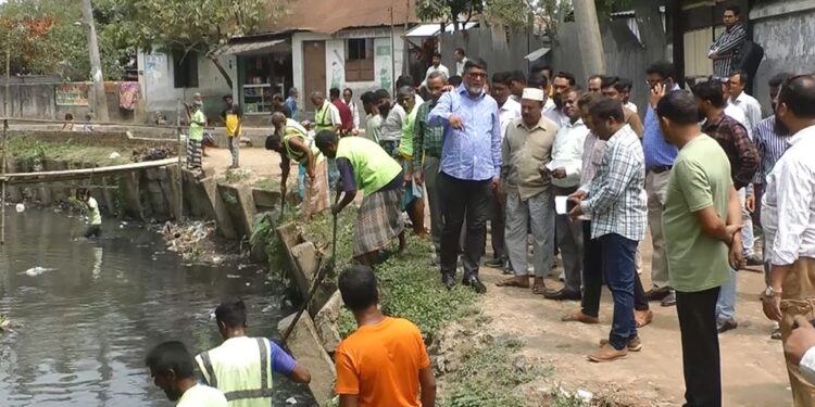 মসিকের জলাবদ্ধতা নিরসনে সোয়া ৮ কিমি খাল পুনঃখনন কর্মসূচি