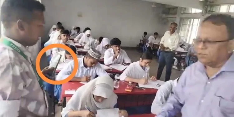 নিয়ম ভেঙে পরীক্ষাকেন্দ্রে ফেসবুক লাইভে এমপি