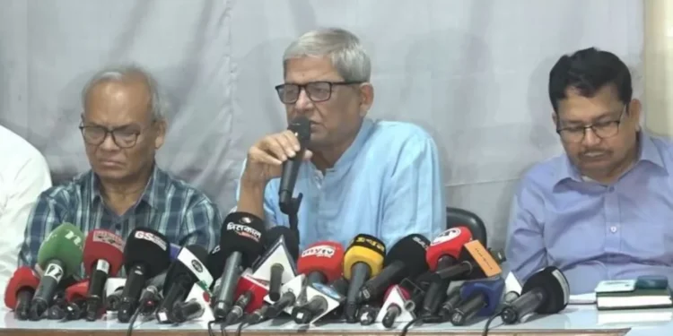 জামায়াত আমির কখনও সুস্থ চিন্তা করতে পারে না: মির্জা ফখরুল