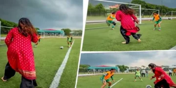 বাঁ পায়ে গোল করে চমক দেখালেন জাইমা রহমান 