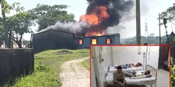 সিলেটের দক্ষিণ সুরমায় গ্যাস সিলিন্ডারের একটি গোডাউনে ভয়াবহ বিস্ফোরণ