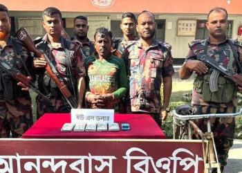মেহেরপুর সীমান্তে ৫১ হাজার মার্কিন ডলারসহ চোরাকারবারী আটক