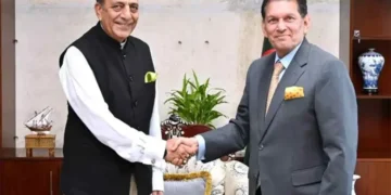 প্রধানমন্ত্রীর সঙ্গে সাক্ষাতের আগে পররাষ্ট্রমন্ত্রীর সঙ্গে বৈঠক করলেন ভারতীয় হাইকমিশনার